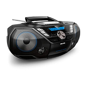 Philips CD Soundmachine AZB798T/12, Bluetooth, CD, MP3-CD, USB, DAB+, FM, кассета, 12 Вт