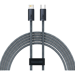 Baseus USB-C uz Lightning USB kabelis 2 m pelēks (CALD000116)