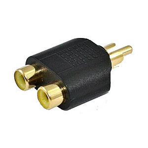 SSQ HA10 - Adapteris 2 ligzdas RCA - spraudnis RCA