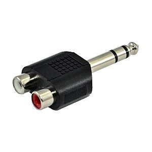 SSQ HA7 - Adapteris 2 x RCA mātīte - 6,3 mm stereo ligzda