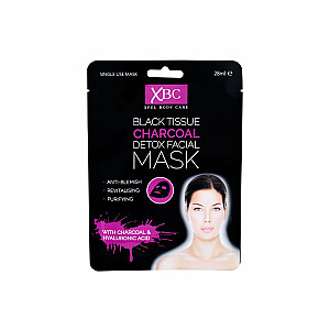 Black Tissue Charcoal Detox sejas maska ķermeņa kopšanai 28ml