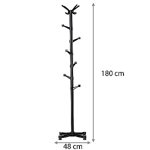Drēbju pakaramo statīvs drēbēm melns