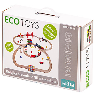 Koka trošu ceļš akumulatoriem 90el Ecotoys