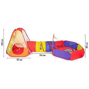 Rotaļu laukuma telts - sausais baseins + bumbas