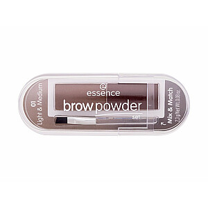 Komplekts Brow Powder 01 Light & Medium 2,3г