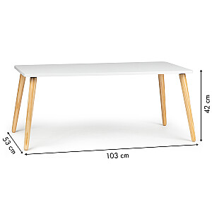 Skandināvu kafijas galdiņš moderns 100cm