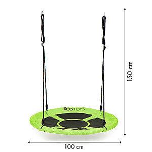 Dārza šūpoles Stārķa ligzda 100cm EKOTOJAS