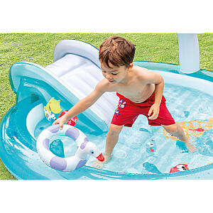 baseins slidkalniņš ūdens rotaļu laukums bērnu baseins Intex