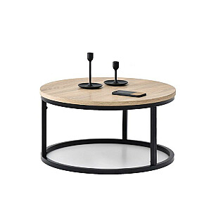 Moderns kafijas galdiņš industriālā bēniņu stilā 60 cm