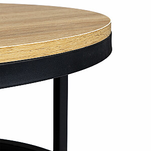 Moderns kafijas galdiņš industriālā bēniņu stilā 60 cm