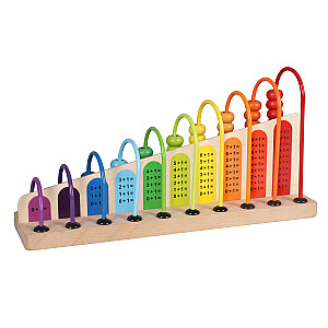 Koka abacus bērniem izglītojoša rotaļlieta
