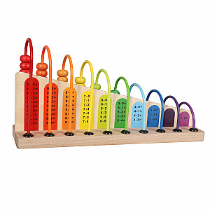 Koka abacus bērniem izglītojoša rotaļlieta