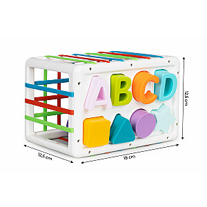 Сортировщик кубиков для детей 14 блоков +18м