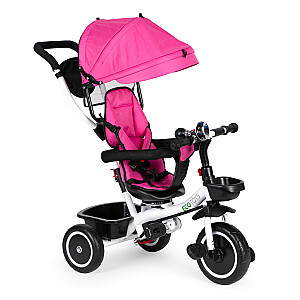 Трехколесная коляска 360* вращающееся сиденье Pink Ecotoys