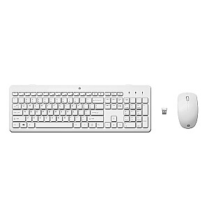 Комбинированная беспроводная мышь HP 230 с клавиатурой — белая — US ENG