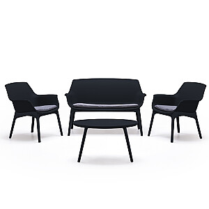 Dārza mēbeļu komplekts Luxor Lounge Set pelēks