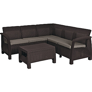 Комплект садовой мебели Salemo 3 Seater Set коричневый