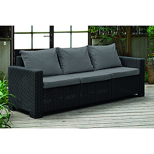 Садовый диван California 3 Seater Sofa серый