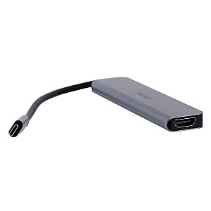 UNITEK HUB USB-C 7IN1, HDMI 4K, PD 100W, 5GBPS, ALU