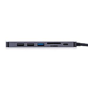 UNITEK HUB USB-C 7IN1, HDMI 4K, PD 100W, 5GBPS, ALU