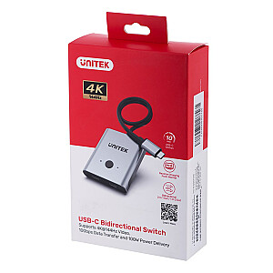 UNITEK SWITCH USB-C DIVVIRZIENS, 4K 144HZ, PD