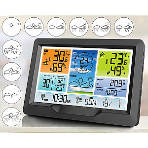 Meteoroloģiskā stacija ar displeju BD-905 grafīts