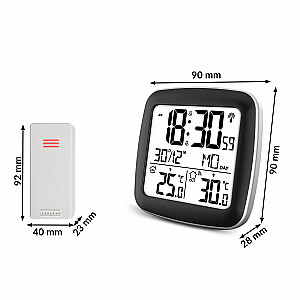 Meteoroloģiskā stacija ar displeju BD-903 sudrabs