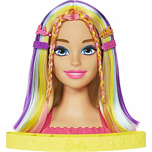 Barbie Doll Mattel stila galva Neona varavīksnes blondīne HMD78