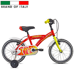 Bērnu velosipēds Stucchi Junior sarkans/dzeltens (Rata izmērs: 16”)