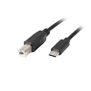 Lanberg kabelis CA-USBA-13CC-0018-BK 1,8 m USB 2.0 USB C USB B Melns