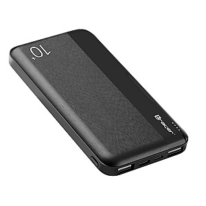 TRACER TRABAT47096 Powerbank Ārējais akumulators 10000 mAh 1x USB-C 2x USB melns