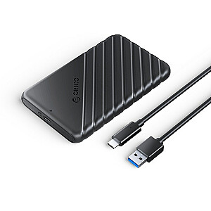 КОРПУС ORICO HDD/SSD 2,5" USB-C 3.1 6GBPS, ЧЕРНЫЙ