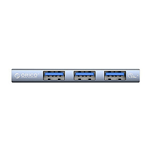 ORICO HUB USB-C 3X USB-A 5Gb/s alumīnijs bez kabeļa