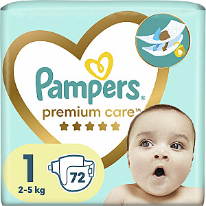 Autiņbiksītes Pampers Premium Care 1, 2-5 kg, 72 gab.