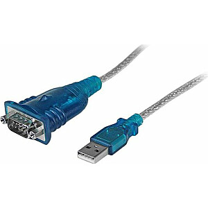 USB kabelis StarTech USB-A — DB-9 0,4 m caurspīdīgs (ICUSB232V2)