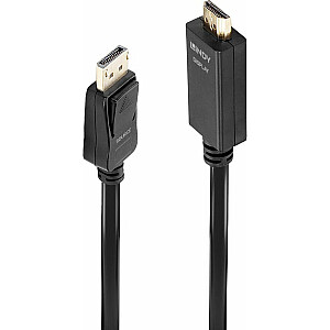 Lindy DisplayPort–HDMI kabelis 0,5 m, melns (36920)