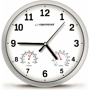Часы настенные Esperanza Лион белые (EHC016W)