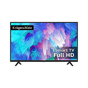 Krüger&Matz KM0240FHD-S6 101,6 cm (40 collas) FHD viedtelevizors, melns