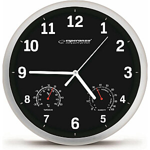 Часы настенные Esperanza Лион черные (EHC016K)