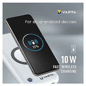 VARTA Portable Wireless Powerbank 20000mAh Silver