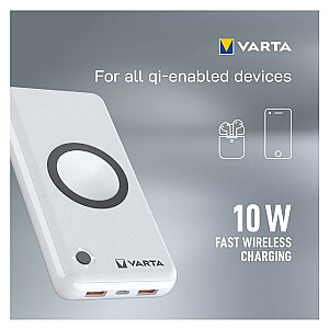 VARTA Portable Wireless Powerbank 20000mAh Silver