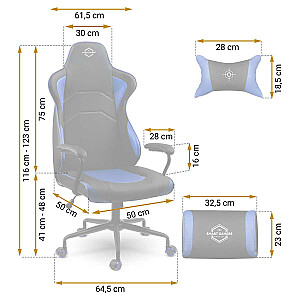 Игровое кресло Sotel Yasuo - синий - 2591