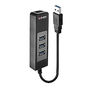 Концентратор ввода-вывода USB3 и сетевой адаптер/43176 LINDY