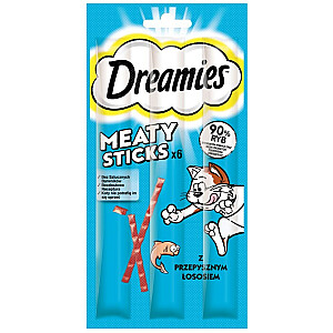 DREAMIES Meaty Sticks Salmon - kārums kaķiem - 30 g