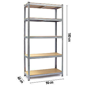 Metāla plaukts glabāšanai 180 x 90 x 40 cm Humberg HR-812 + vāks BEZ MAKSAS