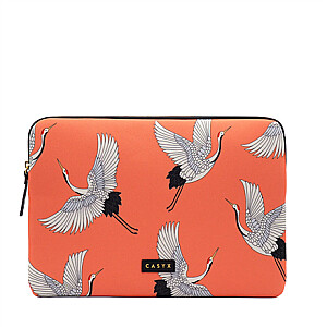 Casyx for MacBook SLVS-000006 Fits up to size 13 ”/14 ", Sleeve, Coral Cranes, Waterproof