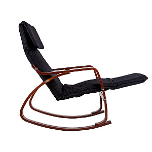 Кресло-качалка регулируемая подставка для ног деревянные подлокотники