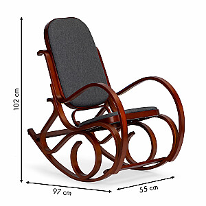 Šūpuļkrēsls uz ragavām Modernhome