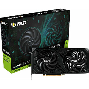 Видеокарта Palit GeForce RTX 4060 Ti Dual 8 ГБ GDDR6 (NE6406T019P1-1060D)