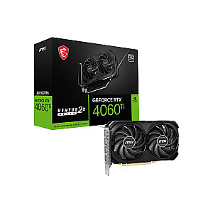 MSI GeForce RTX 4060 Ti VENTUS 2X Black 8G OC NVIDIA 8ГБ GDDR6